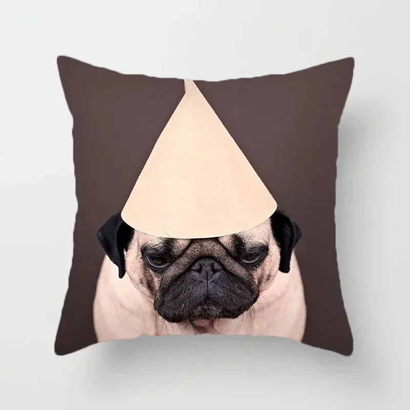 Cute French Bulldog Pillowcase for Home Decor by Axyaa