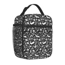 Axyaa Insulated Goth Bats Lunch Bag: Reusable Waterproof Thermal Cooler Tote