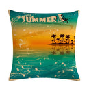 Axyaa Printed Linen Pillowcase 45*45cm for Sofa Chair Decoration