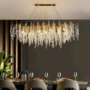 Axyaa Crystal Chandeliers: Luxury Lighting Fixture for Home, Villa, Living & Dining Room