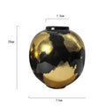 Axyaa Gold Foil Pattern Ceramic Vase - Modern Home Decor Handicrafts