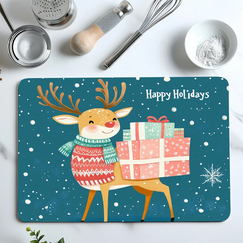 Axyaa Absorbent Rubber Backed Dish Drying Mat