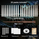 Axyaa Flameless Flicker LED Candles with Remote Control - Set of 10/20
