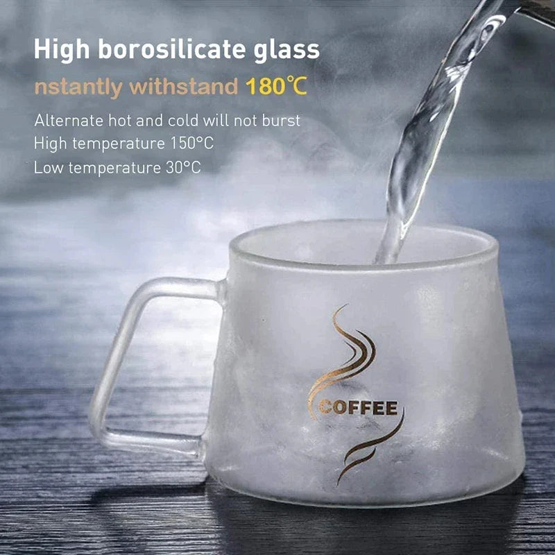 Axya 200ml Double Wall Glass Coffee Mug Set