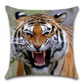 Axyaa Tiger Lion Printed Cushion Cover 45X45CM