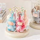 Axyaa Rotating Display Box for Labubu Pendant, Large Capacity, Dustproof Doll Blind Box Case