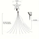 Solar Christmas Star Waterfall Light by Axyaa: 8 Modes, Waterproof for Party Garden Christmas Decor