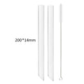 Axyaa Glass Straws: Straight Boba Bubble Tea Milk Smoothies Bar Accessories