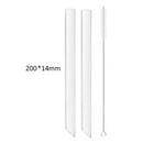 Axyaa Glass Straws: Straight Boba Bubble Tea Milk Smoothies Bar Accessories