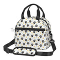 Axyaa Dog Paw Print Insulated Lunch Bag - Thermal Portable Bento Pouch