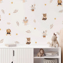 Axyaa Boho Cartoon Animal Dreamy Wallpaper Stickers for Baby Girl Room