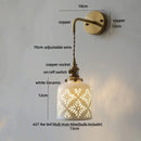 Axyaa Ceramic LED Wall Light Fixture with Pull Chain Switch