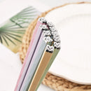 Axyaa Non-Slip Reusable Alloy Chopsticks Set - Healthy, Japanese, Chinese, Korean Dinnerware