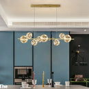 Axyaa Magic Bean LED Glass Chandelier for Romantic Lighting in Living Room or Bedroom