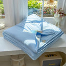 Axyaa Summer Cool Quilt - Washed Cotton Embroidered Soybean Quilt