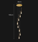 Axyaa Modern LED Pendant Light Chandeliers for Living and Dining Room
