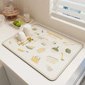 Axyaa Diatomite Drying Mat for Kitchen Sink & Bathroom Counter