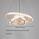 Axyaa Luxury Acrylic LED Pendant Chandelier for Home Decor