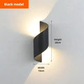 Axyaa LED Wall Light Indoor Outdoor 12W IP65 Waterproof Up Down Decorative Wall Lamp