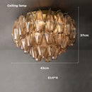 Axyaa Black Chrome LED Chandelier for Dining Room