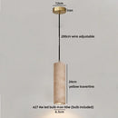 Axyaa Yellow Travertine LED Pendant Lamp for Dining Room & Kitchen Lighting at Home.