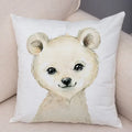 Axyaa Animal Cushion Cover - Cute, Watercolor, Sofa Decor Pillowcase