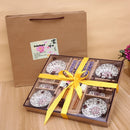 Axyaa Cherry Blossom Ceramic Sushi & Sashimi Dinnerware Set (12Pcs)