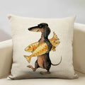 Axyaa Constellation Cartoon Dachshund Dog Pillow Case: Children's Bedroom Decor