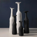 Axyaa Ceramic Vase Set: Modern Morandi Colors, Simple Artistic Design, Ideal for Living Room