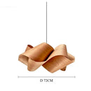 Axyaa Japanese Style Wooden Pendant Light for Living Room, Bedroom, Dining Table