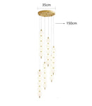 Axyaa LED Pendant Lights Modern Dining Room Chandelier Ceiling Lamp for Living Room