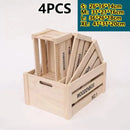 Axyaa Vintage Wooden Frame Storage Boxes Set of 4