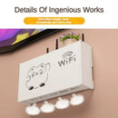 Axyaa WiFi Router Rack Wall Mount Organizer Box for Living Room Decor