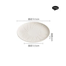 Axyaa Ceramic Steak Plate Pasta Salad Dessert Plate Shallow Restaurant Tableware