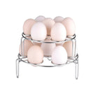 Axyaa Double-Layer Egg Steamer Rack & Air Fryer Pressure Cooker Steaming Stand