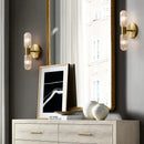 Axyaa Black Gold LED Wall Lights - Modern Indoor Lighting for Living Room Bedroom