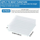 Axyaa Under Couch Pet Blocker - Adjustable Clear Furniture Gap Stopper