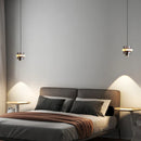 Axyaa LED Black Pendant Light for Bedroom Home Decor Chandelier Living Room Lighting
