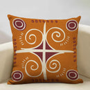 Axyaa Ethnic Style Linen Cushion Cover 45x45cm for Home Sofa Car Decoration