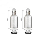Axyaa Large Capacity Glass Water Bottle with Time Marker Cover