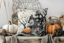 Axyaa Halloween Pumpkins & Candies Pattern Pillow Cover for Sofa, Bedroom, Car