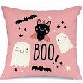 Halloween Ghost Pillowcase Set for Home Sofa, Pink Purple 45x45 - Axyaa Brand