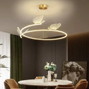 Axyaa Modern Butterfly Chandelier LED Pendant Light for Minimalist Living Room