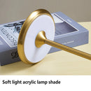 Axya Portable LED Desk Lamp Brass Night Light Industrial Style