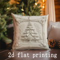 Axyaa Christmas Prints Pattern Cushion Cover for Sofa, Bedroom, Car - Decorative Pillow Cover