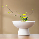 Ceramic Flowerpot with Copper Needle Floral Accessories by Axyaa