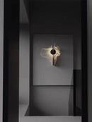 Axyaa Chrome LED Science Fiction Wall Light for Bedroom and Parlor