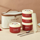 Axyaa Stainless Steel Thermal Lunch Box - Microwave Safe Food Container