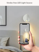 Axyaa Adjustable LED Wall Sconce Spotlight for Bedroom Study • Rotating 3W Reading Lamp