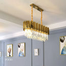 Axyaa Crystal Chandelier: Elegant Luxury Pendant Lamp for Living Room, Dining Room, Bedroom